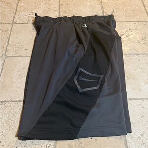 Nike Men's Black and Dark Gray Athletic Shorts